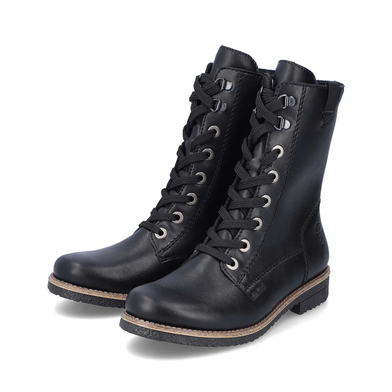 Hot Women'S Corded Boots Deep Black Ladies Ankle Boots & Boots