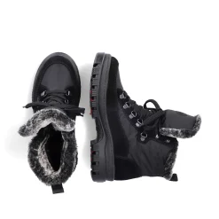 Hot Women'S Corded Boots Night Black Ladies Ankle Boots & Boots