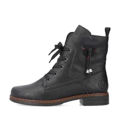 Online Women'S Corded Boots Deep Black Ladies Ankle Boots & Boots