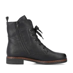 Online Women'S Corded Boots Deep Black Ladies Ankle Boots & Boots