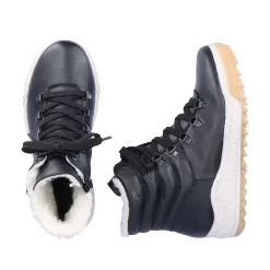 Sale Women'S Corded Boots Midnight Black Ladies Ankle Boots & Boots