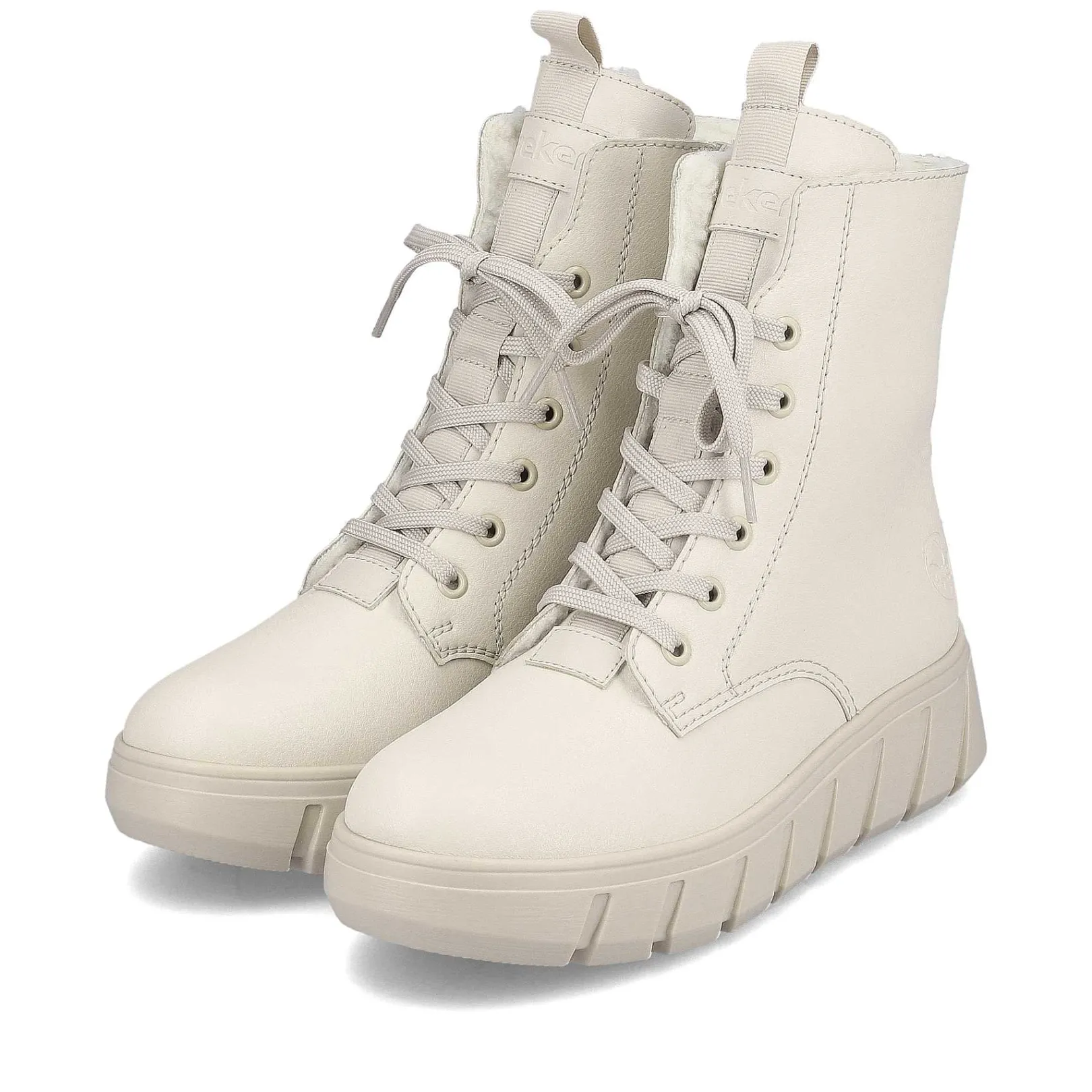 New Women'S Corded Boots Light Beige Ladies Ankle Boots & Boots
