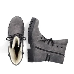 Online Women'S Corded Boots Moon Grey Ladies Ankle Boots & Boots