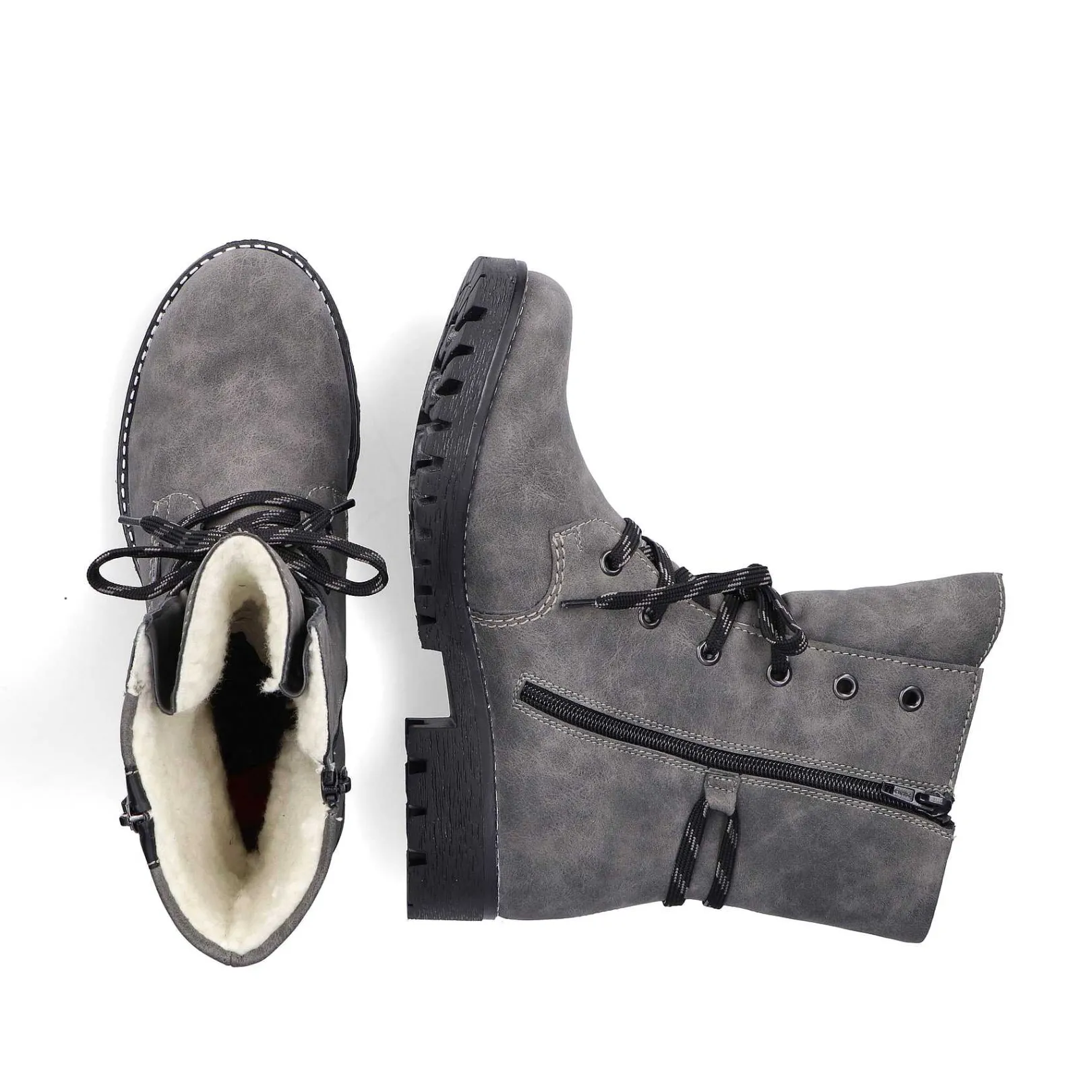 Online Women'S Corded Boots Moon Grey Ladies Ankle Boots & Boots