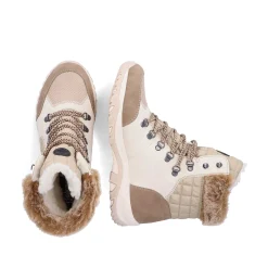 Hot Women'S Corded Boots Brown Beige Ladies Ankle Boots & Boots