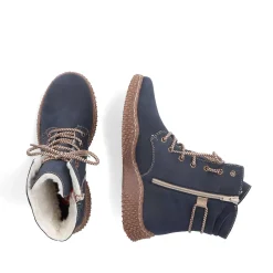 Sale Women'S Corded Boots Royal Blue Ladies Ankle Boots & Boots