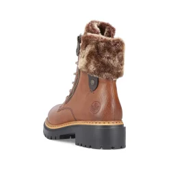 Clearance Women'S Corded Boots Chestnut Brown Ladies Ankle Boots & Boots