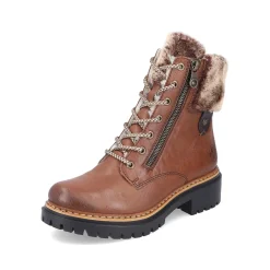 Clearance Women'S Corded Boots Chestnut Brown Ladies Ankle Boots & Boots