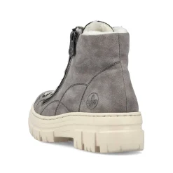 Outlet Women'S Corded Boots Dust Gray Ladies Ankle Boots & Boots