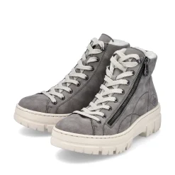 Outlet Women'S Corded Boots Dust Gray Ladies Ankle Boots & Boots