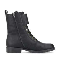 Hot Women'S Corded Boots Asphalt Black Ladies Ankle Boots & Boots