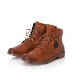 New Women'S Corded Boots Cinnamon Brown Ladies Ankle Boots & Boots
