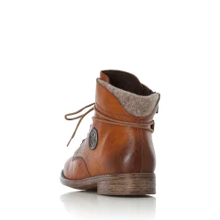 New Women'S Corded Boots Cinnamon Brown Ladies Ankle Boots & Boots