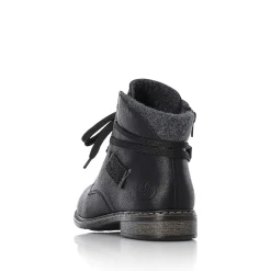 Outlet Women'S Corded Boots Asphalt Black Ladies Ankle Boots & Boots