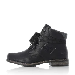 Outlet Women'S Corded Boots Asphalt Black Ladies Ankle Boots & Boots