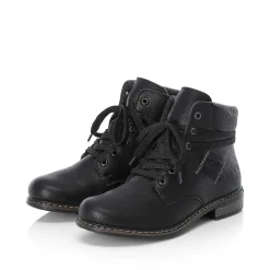 Outlet Women'S Corded Boots Asphalt Black Ladies Ankle Boots & Boots