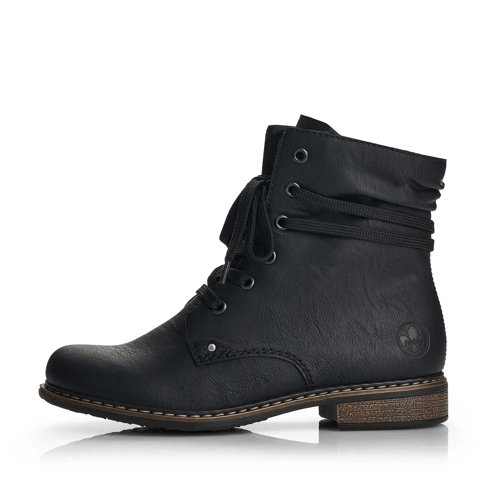 Women'S Corded Boots Asphalt Black Ladies Ankle Boots & Boots