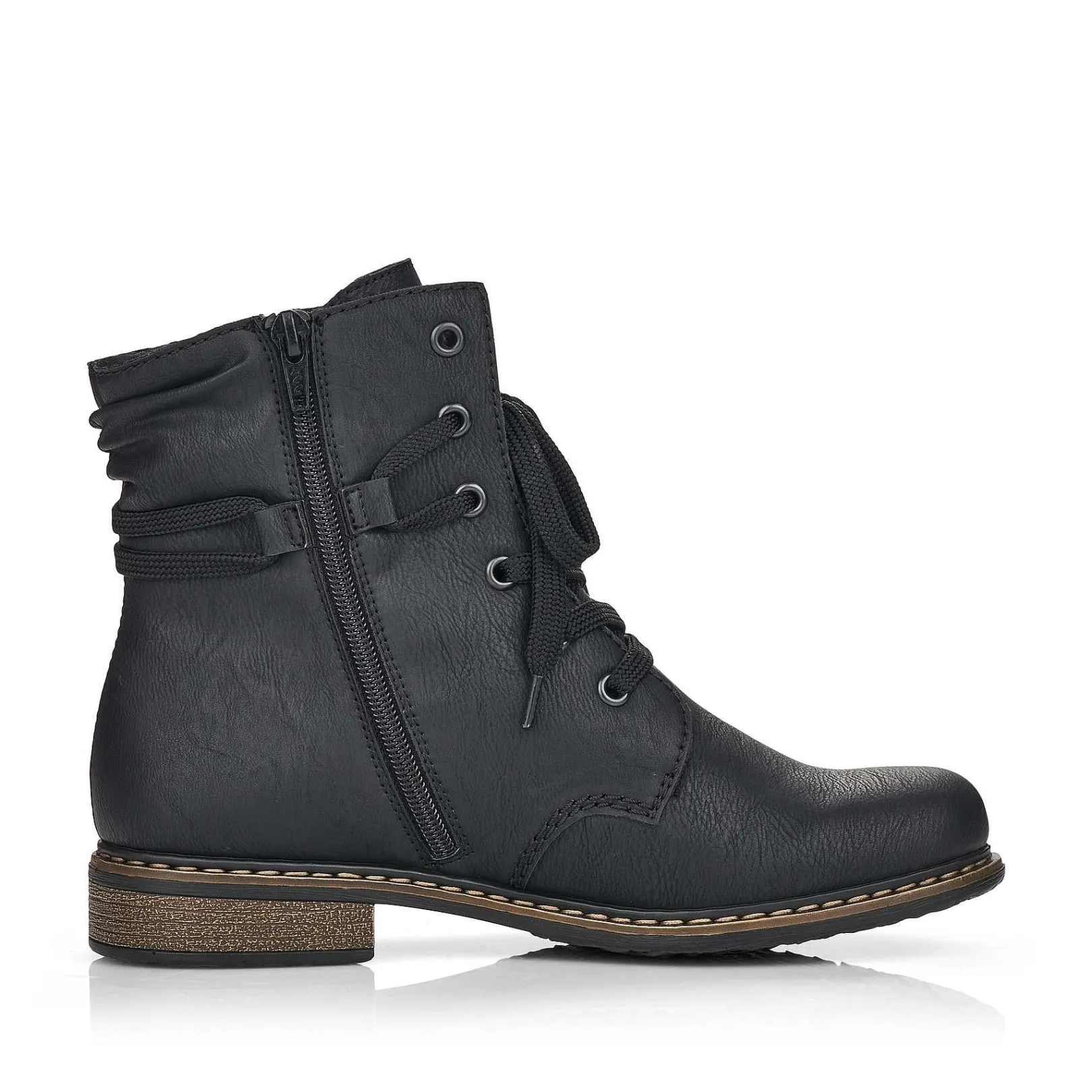 Women'S Corded Boots Asphalt Black Ladies Ankle Boots & Boots