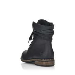Women'S Corded Boots Asphalt Black Ladies Ankle Boots & Boots