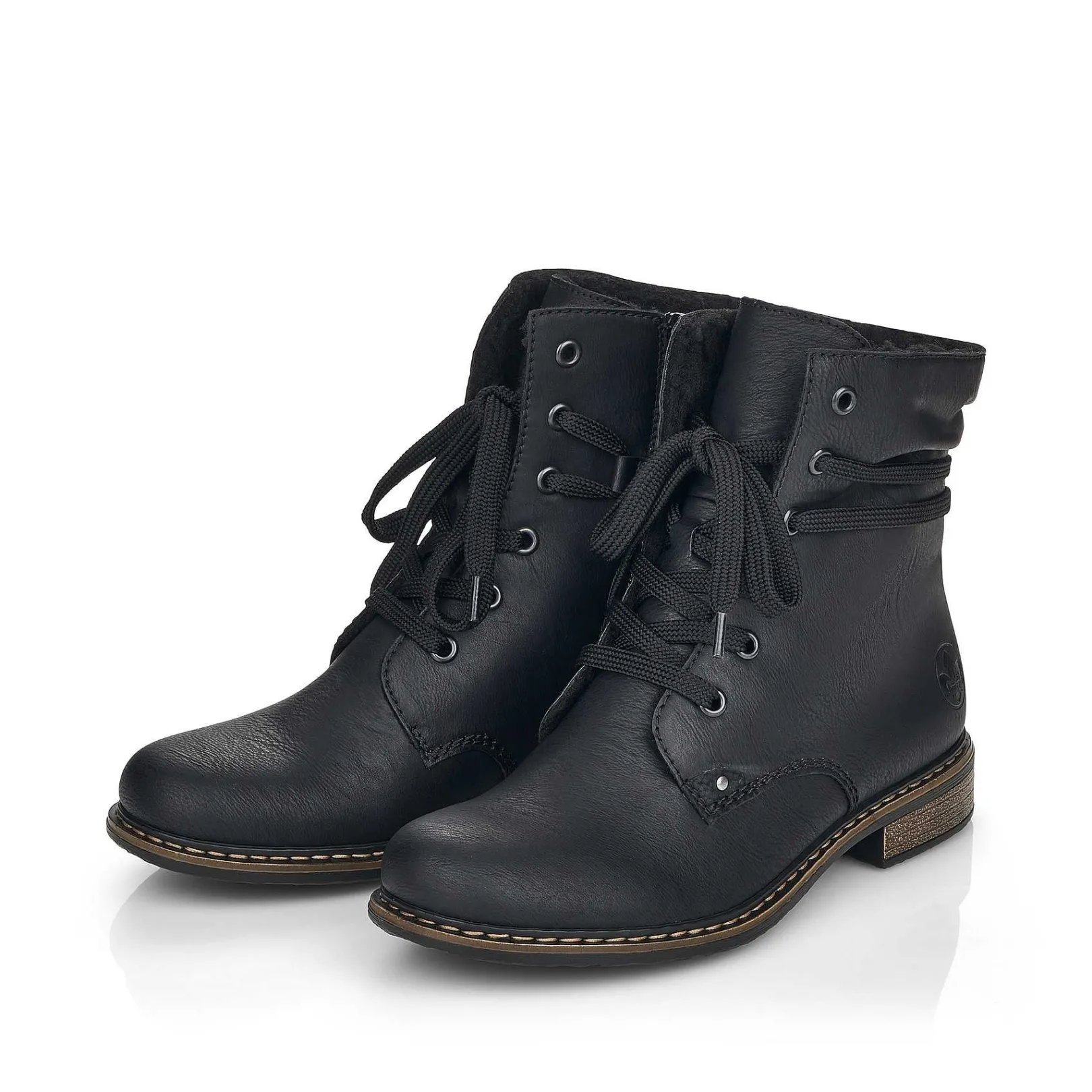 Women'S Corded Boots Asphalt Black Ladies Ankle Boots & Boots