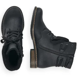 Women'S Corded Boots Asphalt Black Ladies Ankle Boots & Boots