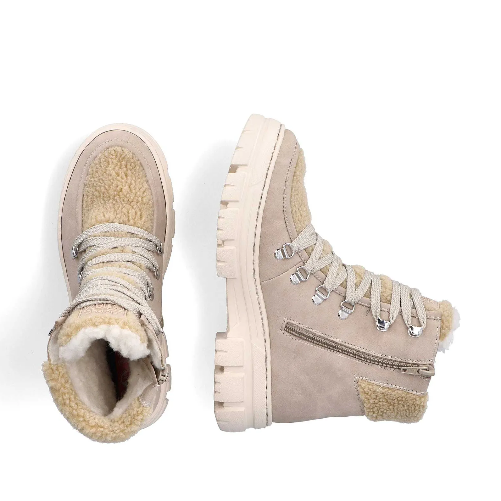 Discount Women'S Corded Boots Sand Beige Ladies Ankle Boots & Boots