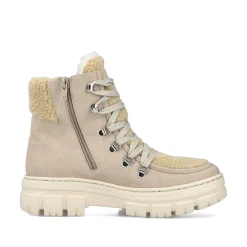 Discount Women'S Corded Boots Sand Beige Ladies Ankle Boots & Boots