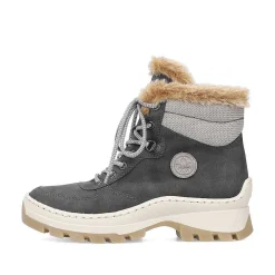 Clearance Women'S Corded Boots Granite Gray Ladies Ankle Boots & Boots