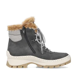 Clearance Women'S Corded Boots Granite Gray Ladies Ankle Boots & Boots