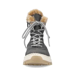 Clearance Women'S Corded Boots Granite Gray Ladies Ankle Boots & Boots