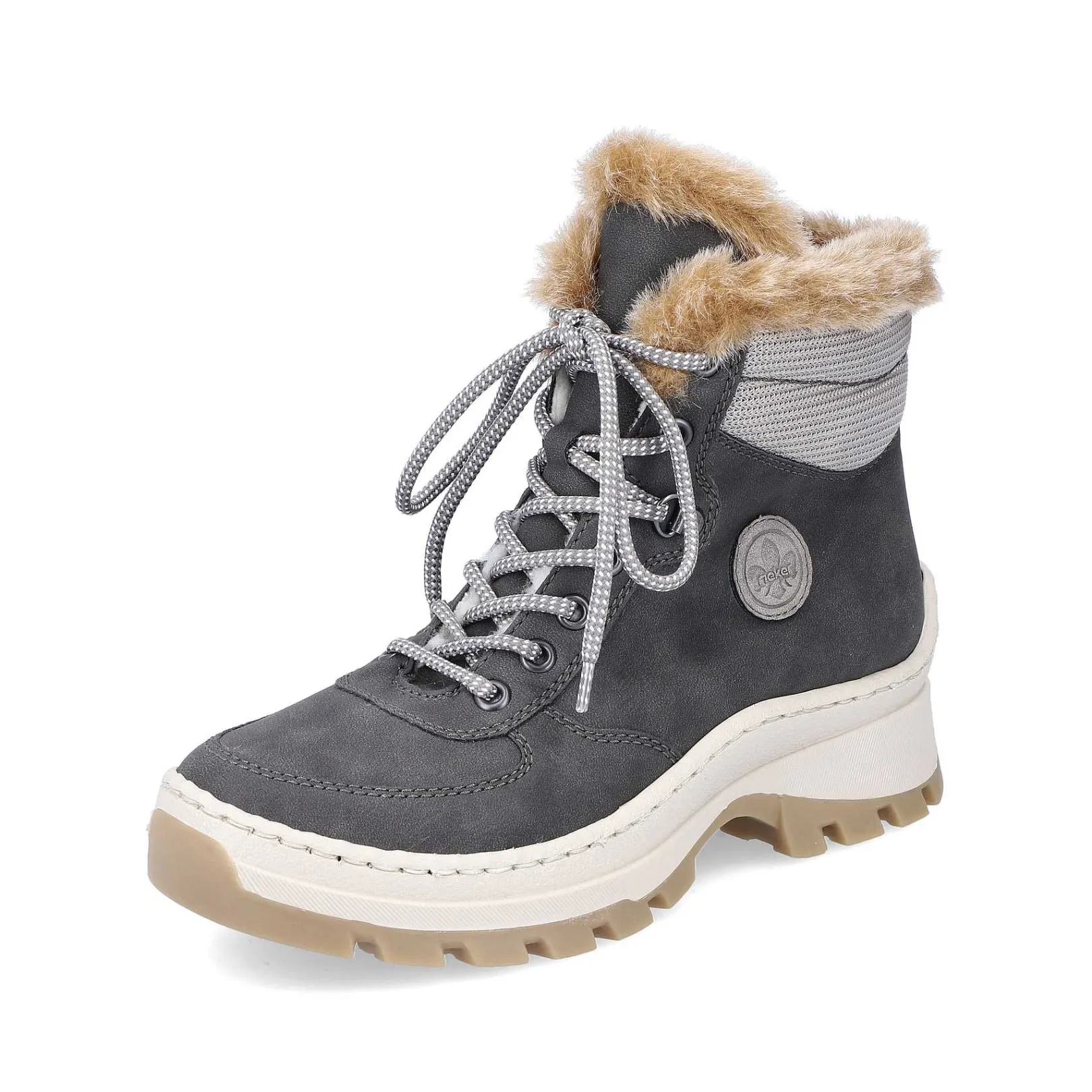 Clearance Women'S Corded Boots Granite Gray Ladies Ankle Boots & Boots