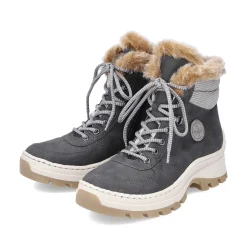Clearance Women'S Corded Boots Granite Gray Ladies Ankle Boots & Boots