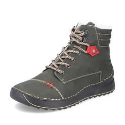 Women'S Corded Boots Gray Green Ladies Ankle Boots & Boots