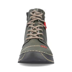 Women'S Corded Boots Gray Green Ladies Ankle Boots & Boots
