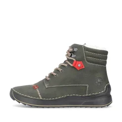 Women'S Corded Boots Gray Green Ladies Ankle Boots & Boots