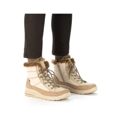 Clearance Women'S Corded Boots Vanilla Beige Ladies Ankle Boots & Boots