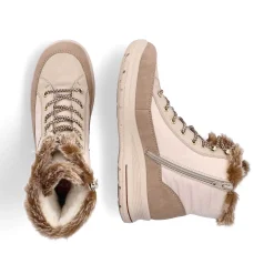 Clearance Women'S Corded Boots Vanilla Beige Ladies Ankle Boots & Boots