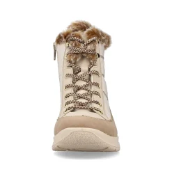 Clearance Women'S Corded Boots Vanilla Beige Ladies Ankle Boots & Boots