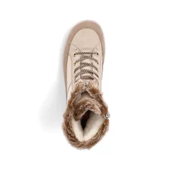 Clearance Women'S Corded Boots Vanilla Beige Ladies Ankle Boots & Boots