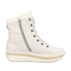 New Women'S Corded Boots Frost White Ladies Ankle Boots & Boots