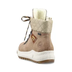 Outlet Women'S Corded Boots Brown Beige Ladies Ankle Boots & Boots
