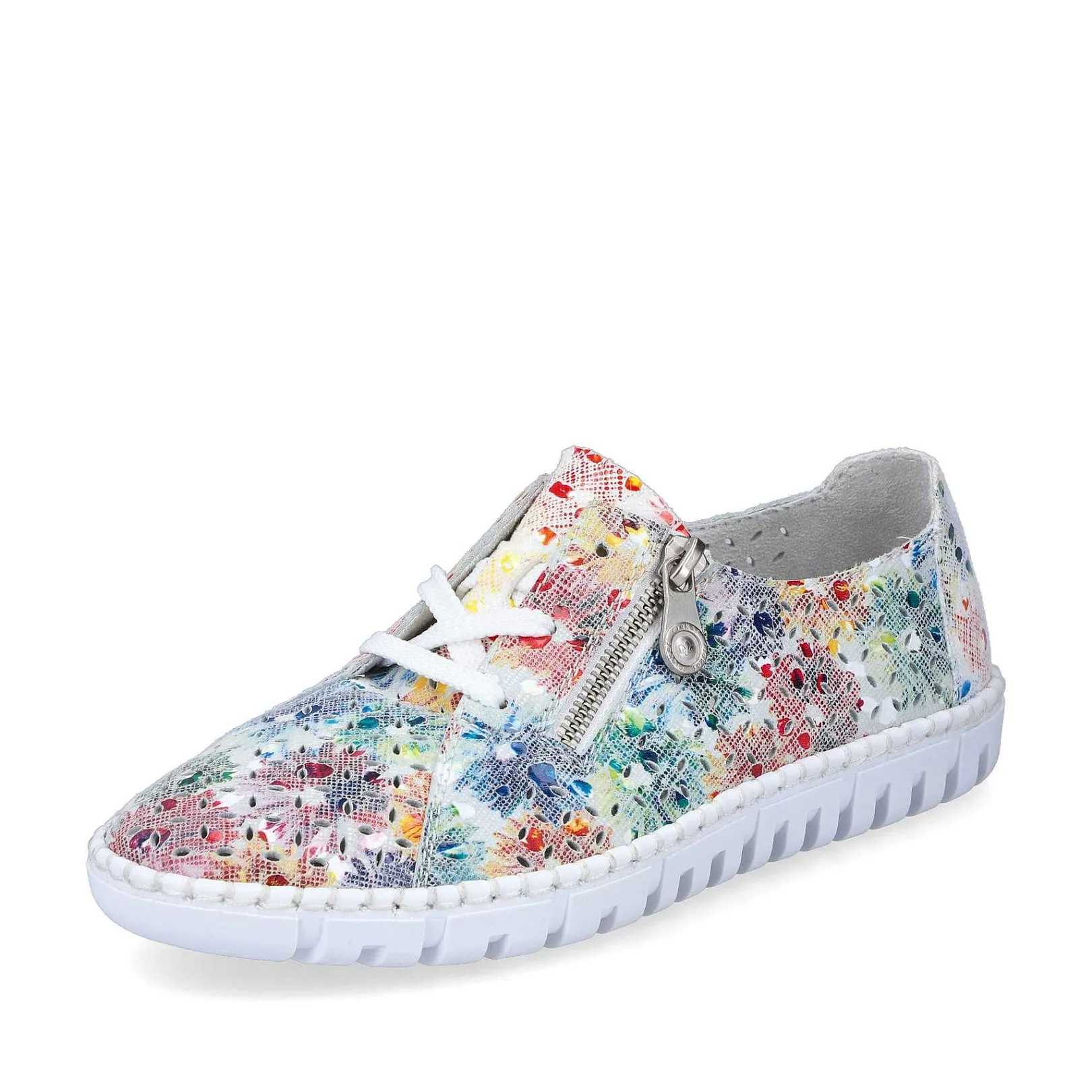 New Women'S Floral Lace-Up Shoes Ladies Low Shoes & Slippers
