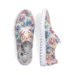 New Women'S Floral Lace-Up Shoes Ladies Low Shoes & Slippers