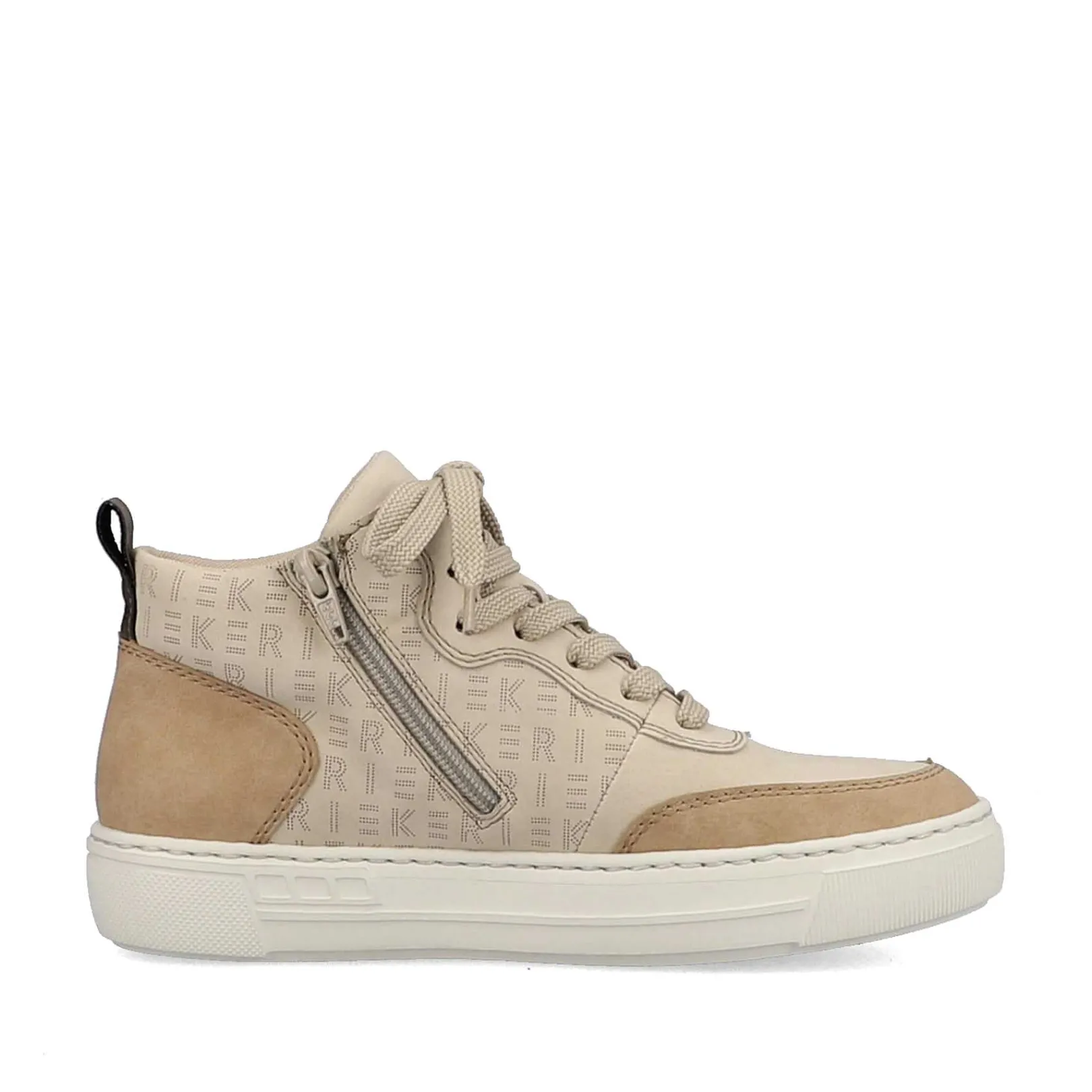 Discount Women'S High Sneaker Cream Beige-Khaki Green Ladies Sneakers