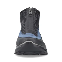 Clearance Women'S High Sneaker Asphalt Black-Ocean Blue Ladies Sneakers