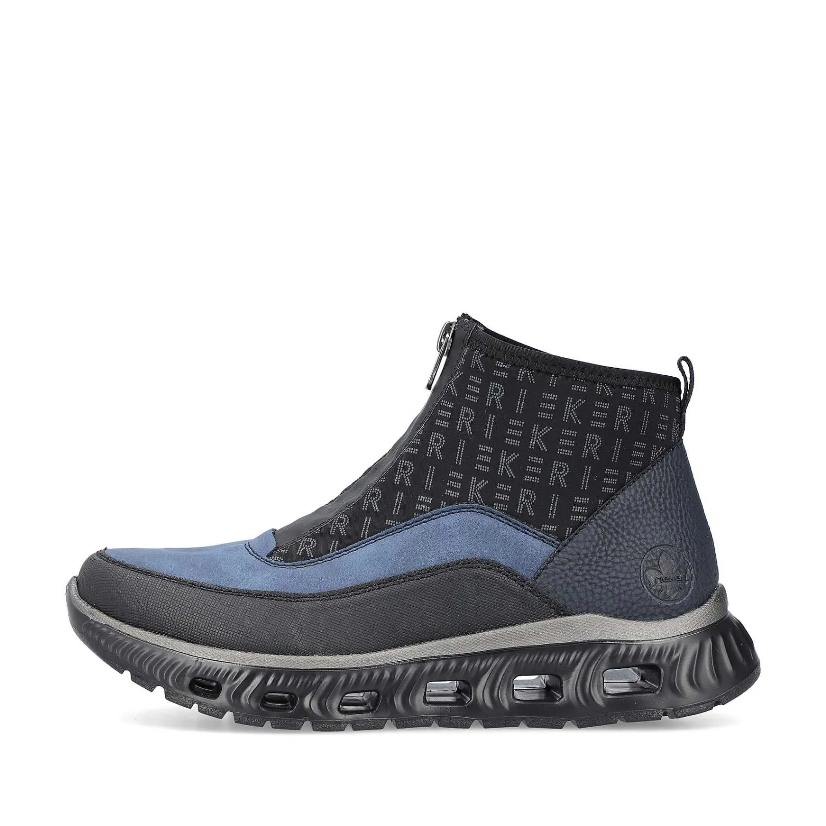 Clearance Women'S High Sneaker Asphalt Black-Ocean Blue Ladies Sneakers