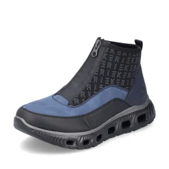 Clearance Women'S High Sneaker Asphalt Black-Ocean Blue Ladies Sneakers
