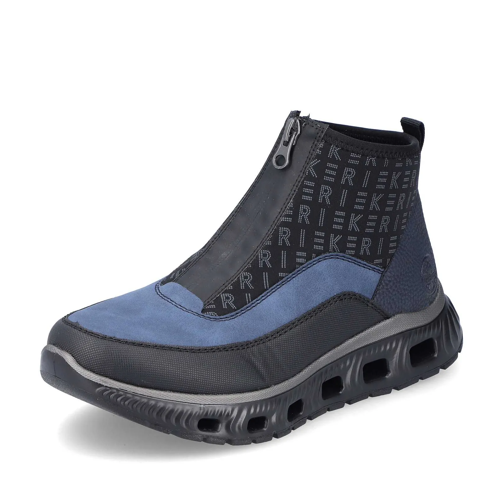 Clearance Women'S High Sneaker Asphalt Black-Ocean Blue Ladies Sneakers