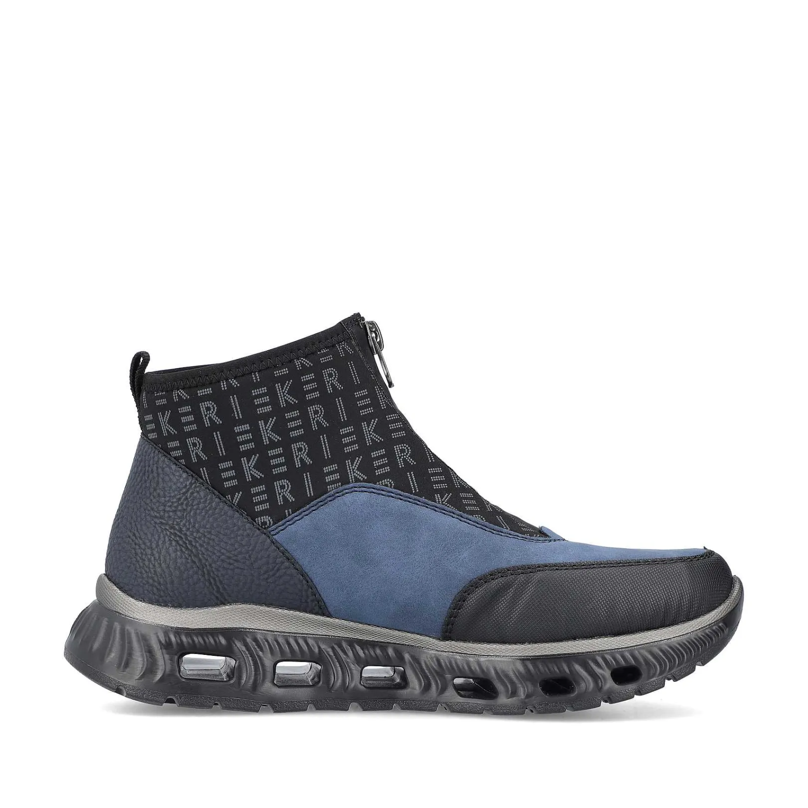 Clearance Women'S High Sneaker Asphalt Black-Ocean Blue Ladies Sneakers