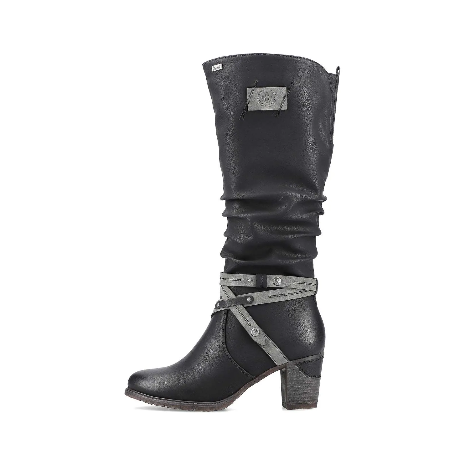 Online Women'S High-Shaft Boots Deep Black Ladies Ankle Boots & Boots